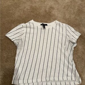 Forever 21 Black and White Striped Tee